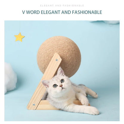 Wooden Cat Scratcher Toy