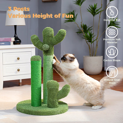 Cute Cactus Cat Tree Toy