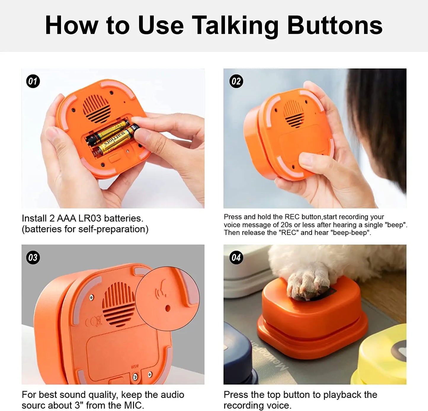 Pet Communication Training Interactive Toy